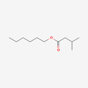 2D Lewis structure of hexyl isovalerate