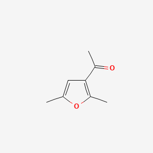 2D Lewis structure of 3-acetyl-2,5-dimethylfuran