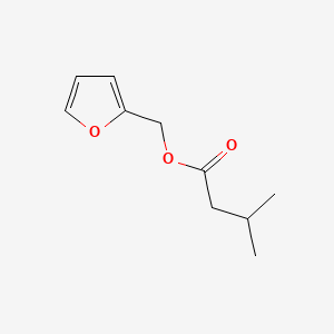 2D Lewis structure of furfuryl isovalerate