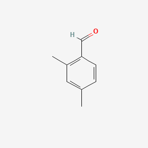 2D Lewis structure of 2,4-dimethylbenzaldehyde