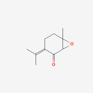 2D Lewis structure of piperitenone oxide
