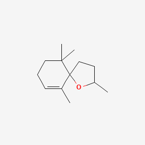 2D Lewis structure of theaspirane