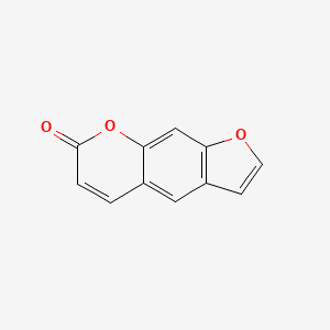 2D Lewis structure of psoralen