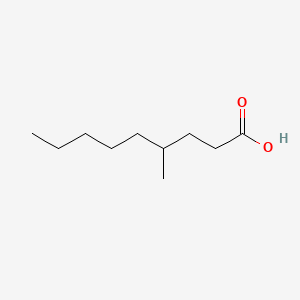 2D structure of 4-methylnonanoic acid