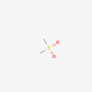 2D Lewis structure of dimethyl sulfone