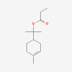 2D Lewis structure of terpinyl propionate