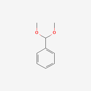 2D Lewis structure of benzaldehyde dimethyl acetal