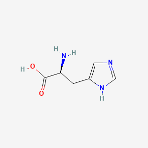 2D Lewis structure of l-histidine