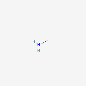2D Lewis structure of methylamine