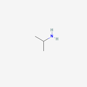 2D Lewis structure of isopropylamine
