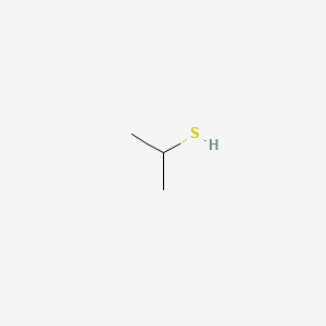 2D Lewis structure of isopropyl mercaptan