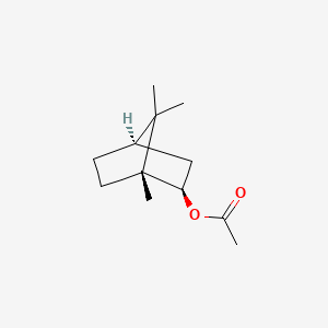 2D Lewis structure of isobornyl acetate