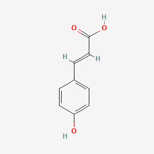 2D Lewis structure of p-coumaric acid