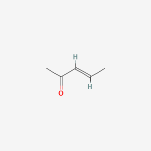 2D Lewis structure of 3-penten-2-one