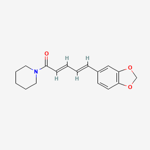 2D Lewis structure of piperine