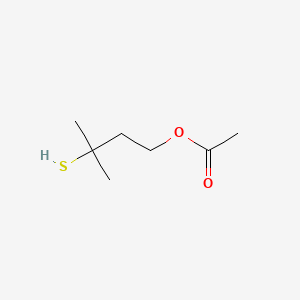2D Lewis structure of 3-mercapto-3-methylbutyl acetate