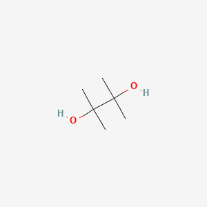2D Lewis structure of pinacol