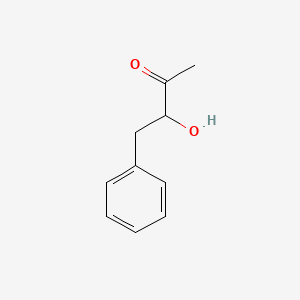 2D Lewis structure of 3-hydroxy-4-phenylbutan-2-one