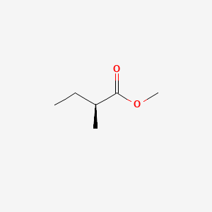 2D Lewis structure of methyl (s)-2-methylbutanoate