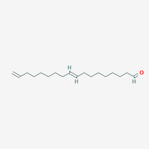 2D structure of 9,17-octadecadienal