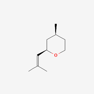 2D Lewis structure of cis-rose oxide