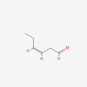 2D Lewis structure of cis-3-hexenal