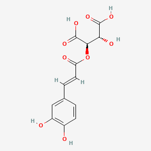 2D Lewis structure of caftaric acid