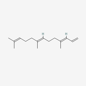 2D structure of (e,e)-4,8,12-trimethyl-1,3,7,11-tridecatetraene
