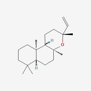 2D Lewis structure of manoyl oxide