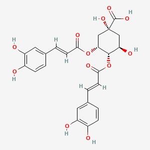 2D Lewis structure of 3,4-dicaffeoylquinic acid