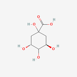 2D Lewis structure of quinic acid