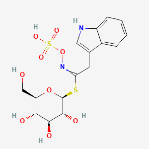 2D Lewis structure of glucobrassicin