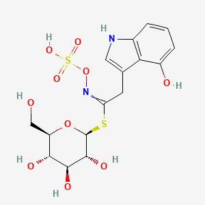 2D structure of 4-hydroxyglucobrassicin