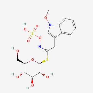 2D Lewis structure of neoglucobrassicin