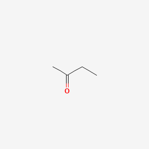 2D Lewis structure of 2-butanone