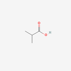 2D structure of isobutyric acid