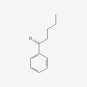2D Lewis structure of valerophenone