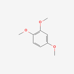 2D Lewis structure of 1,2,4-trimethoxybenzene