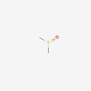 2D Lewis structure of dimethyl sulfoxide