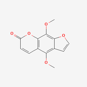 2D Lewis structure of isopimpinellin