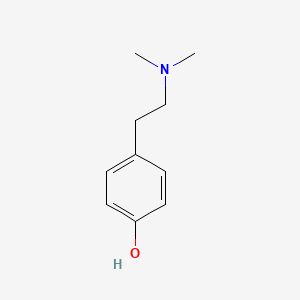 2D Lewis structure of hordenine