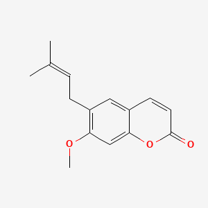 2D Lewis structure of suberosin