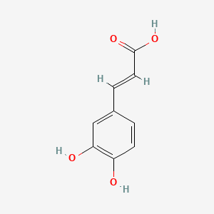 2D Lewis structure of caffeic acid