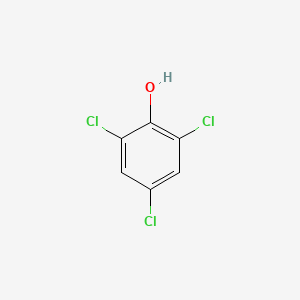 2D structure of 2,4,6-trichlorophenol