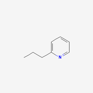 2D Lewis structure of 2-propylpyridine