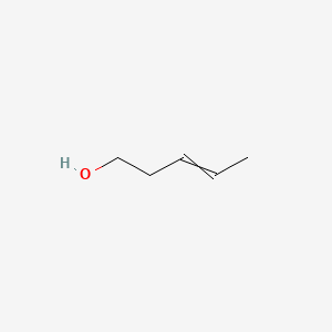 2D Lewis structure of 3-penten-1-ol