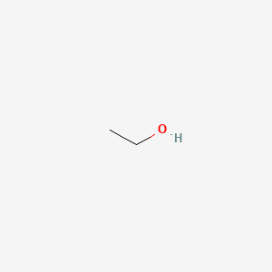2D Lewis structure of ethanol