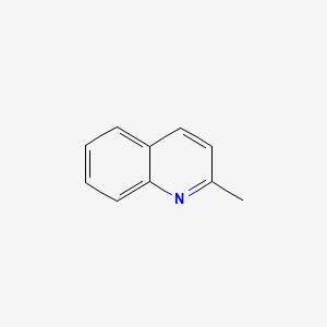 2D Lewis structure of 2-methylquinoline