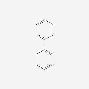 2D Lewis structure of biphenyl