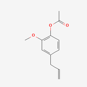 2D Lewis structure of eugenyl acetate